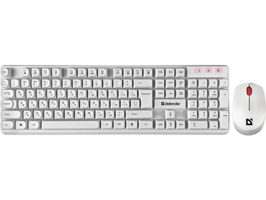 Клавиатура+мышь Defender Milan C-992 белый